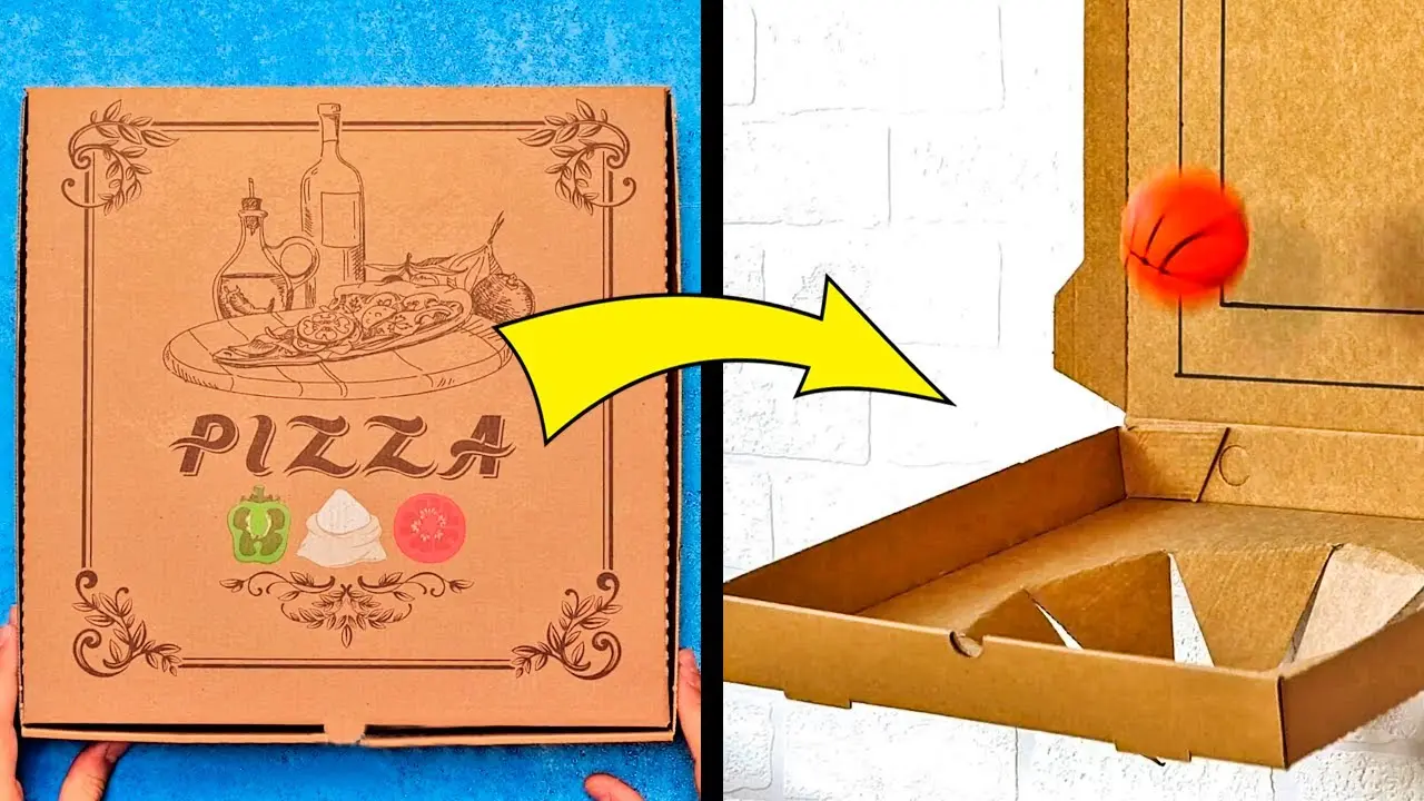 manualidades con cajas de pizza - Cómo reutilizar las cajas