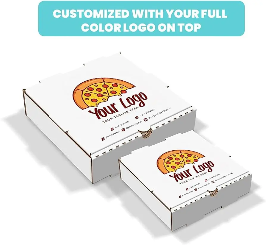 cajas de pizza con logo - Cómo se llama el cartón de pizza