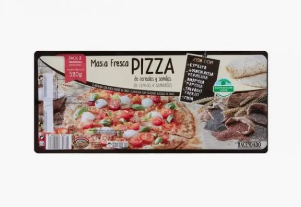 masa pizza hacendado - Cuántas calorías tiene la masa de pizza del Mercadona