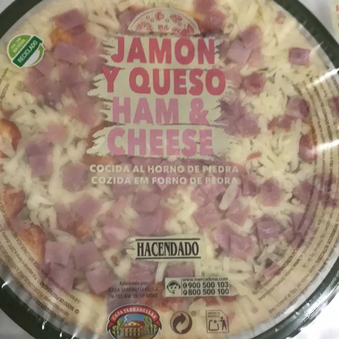 calorias pizza mediana jamon y queso - Cuántas kilocalorías tiene una pizza de jamón york y queso