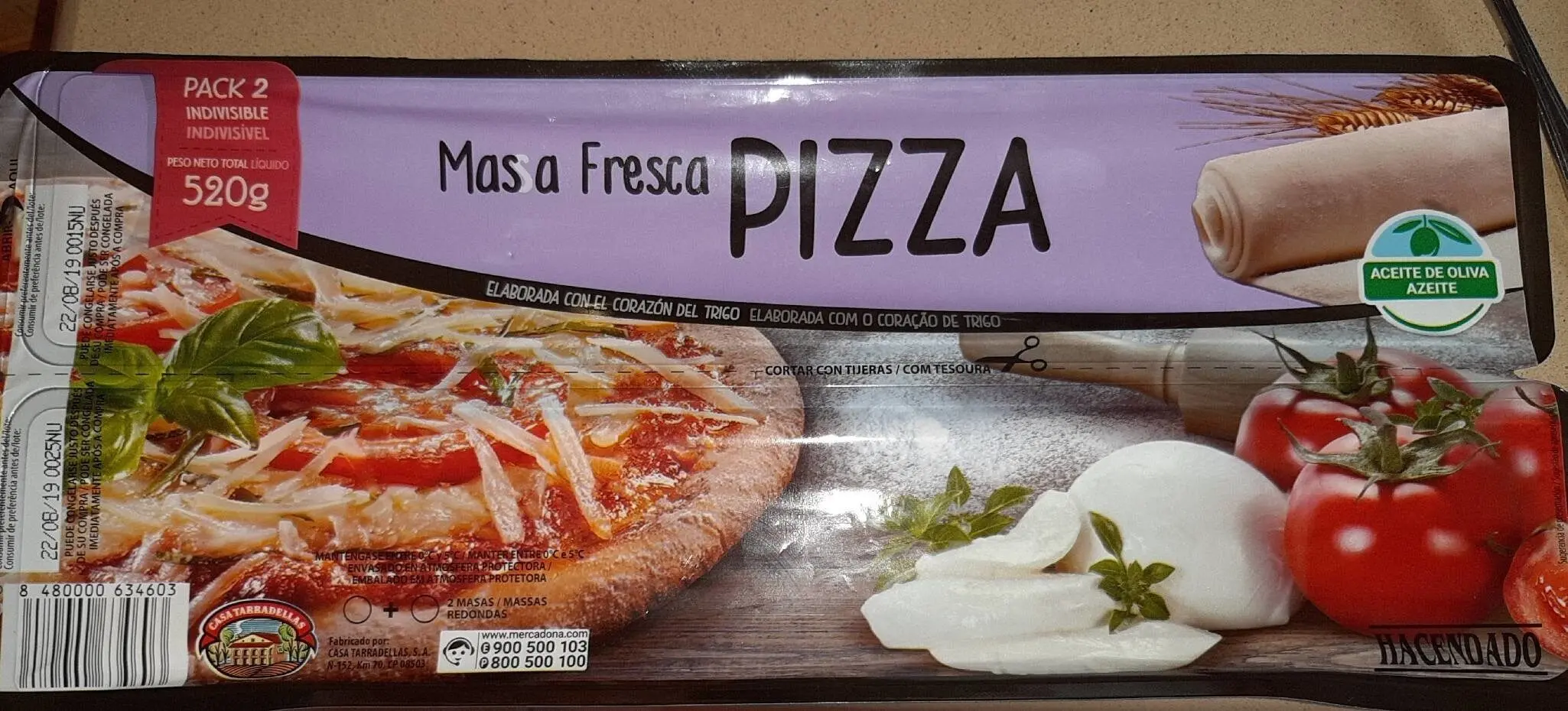 masa pizza hacendado - Cuánto vale la masa de pizza de Mercadona