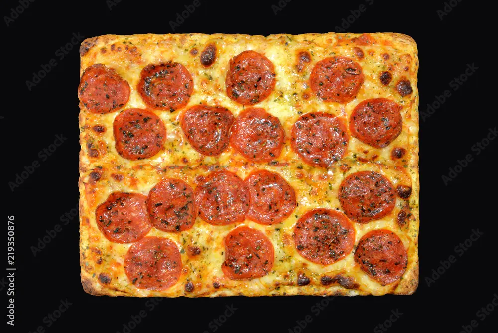pizza cuadrada - Cuántos pedazos trae la pizza cuadrada