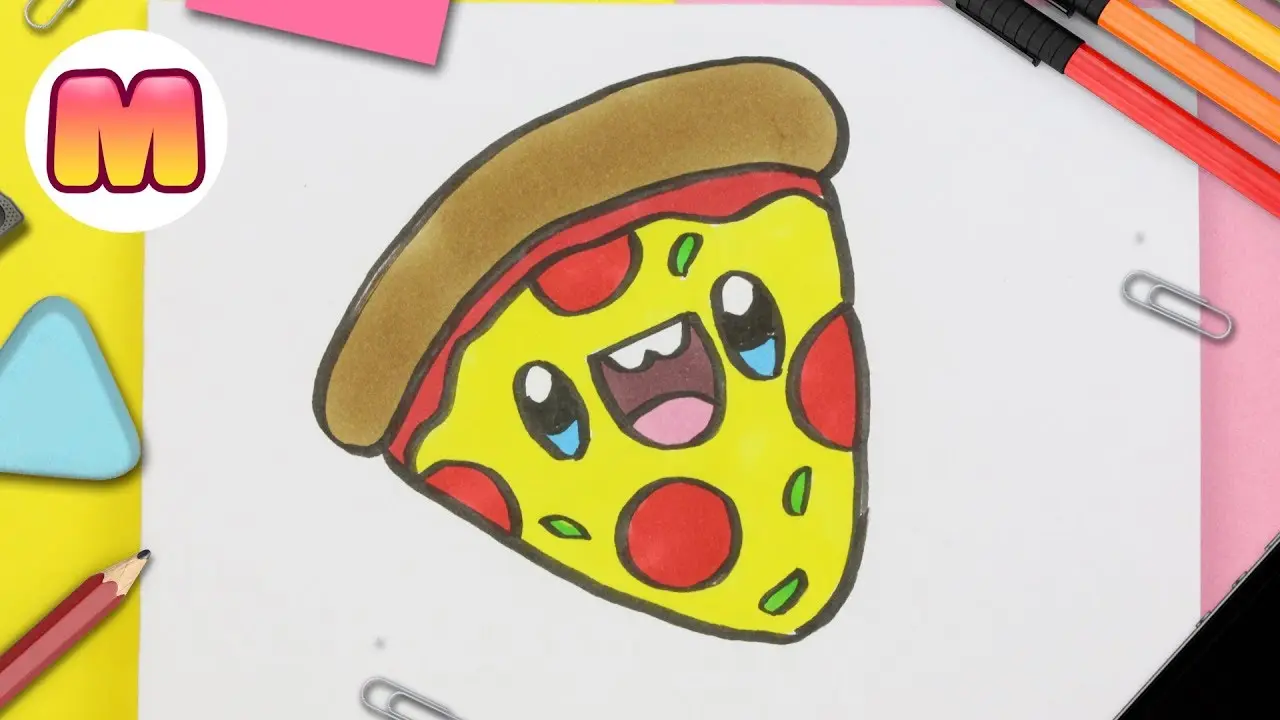 dibujo de pizza kawaii - Qué es un dibujo Kawaii