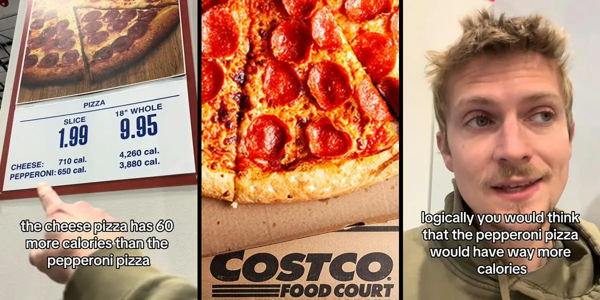 costco pizza calories - Why is Costco cheese pizza more calories than the pepperoni